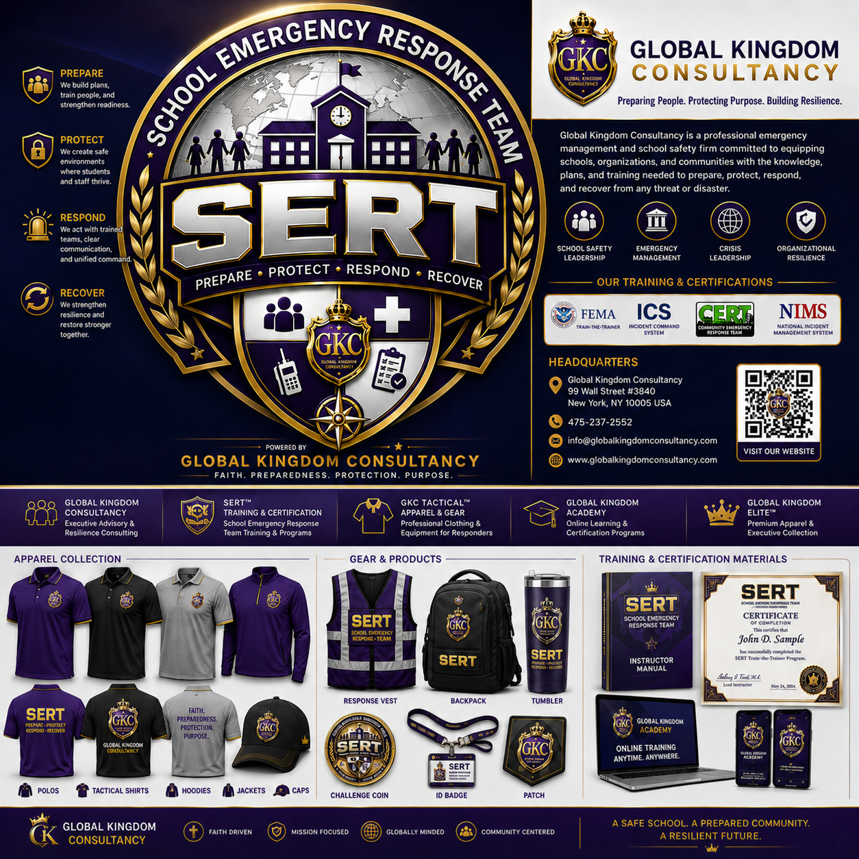 SERT program, apparel, response equipment, and training materials overview
